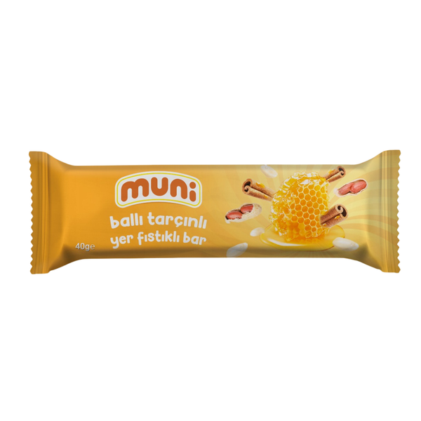 MUNİ Ballı Tarçınlı Yer Fıstığı Barı 40g