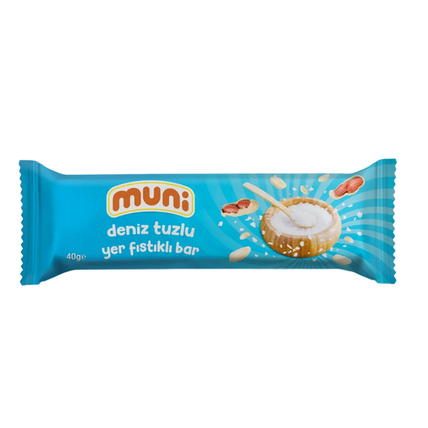 MUNİ Deniz Tuzlu Yer Fıstığı Barı 40g