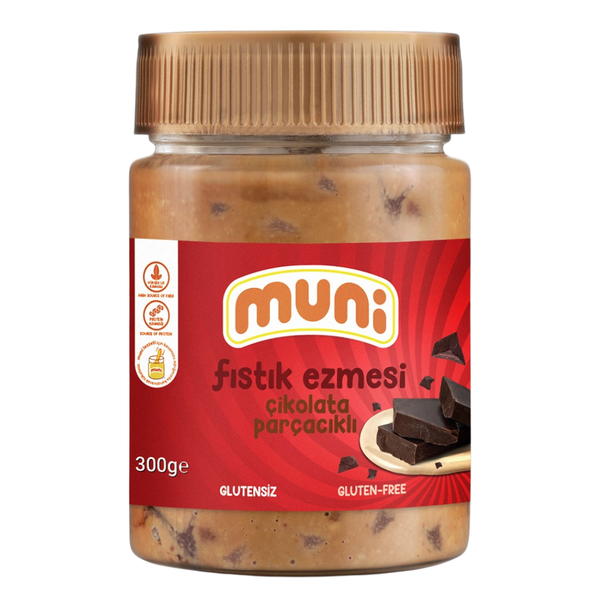 MUNİ Çikolata Parçacıklı Fıstık Ezmesi 300g