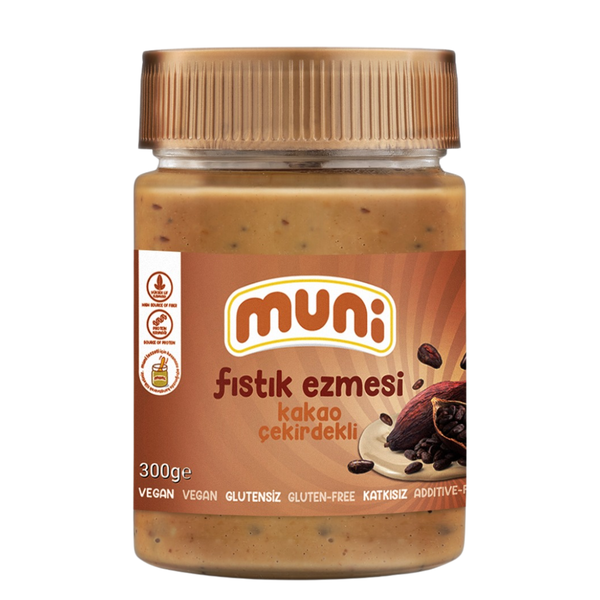 MUNİ Kakao Çekirdekli Fıstık Ezmesi 300g