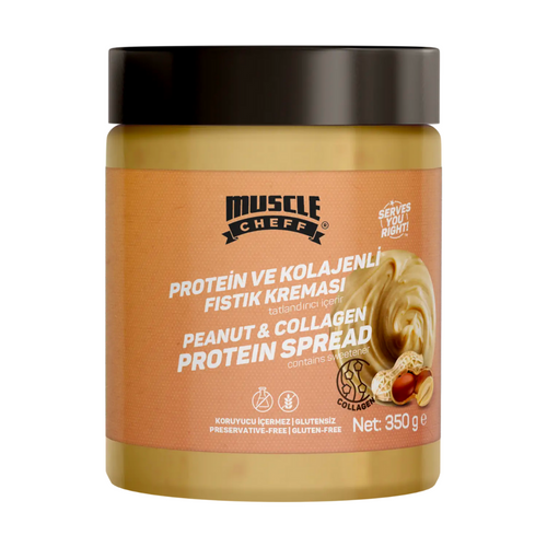 MUSCLE CHEFF Proteinli ve Kolajenli Fıstık Kreması 350g