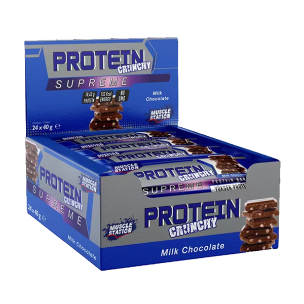 MUSCLE STATİON Supreme Sütlü Çikolatalı Protein Bar 40g x 24 Adet