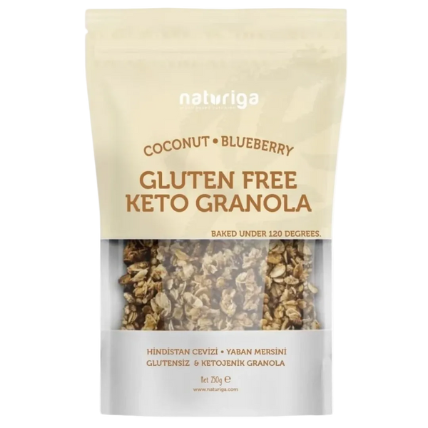 NATURİGA Hindistan Cevizi Yaban Mersini Glutensiz Ketojenik Granola 250g
