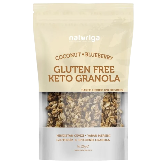 NATURİGA Hindistan Cevizi Yaban Mersini Glutensiz Ketojenik Granola 250g