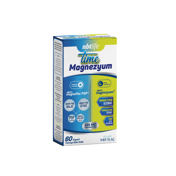 NBT İLAÇ Nbt Life Time Magnezyum 60 Kapsül