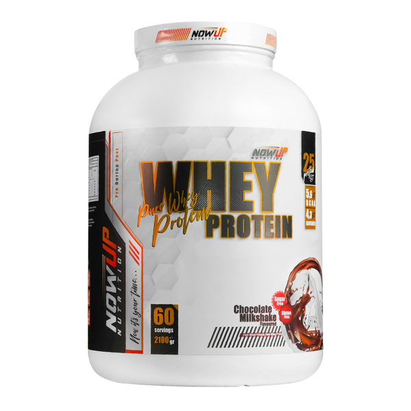 NOWUP NUTRİTİON %100 Whey Protein Tozu Çikolata Aromalı 2100g - 60 Servis