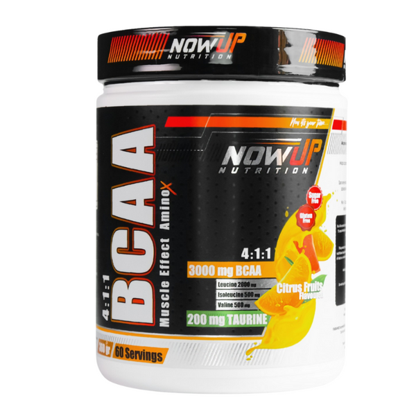 NOWUP NUTRİTİON Bcaa 4:1:1 Muscle Effect Amino Asit Narenciye Meyveleri Aromalı 360g
