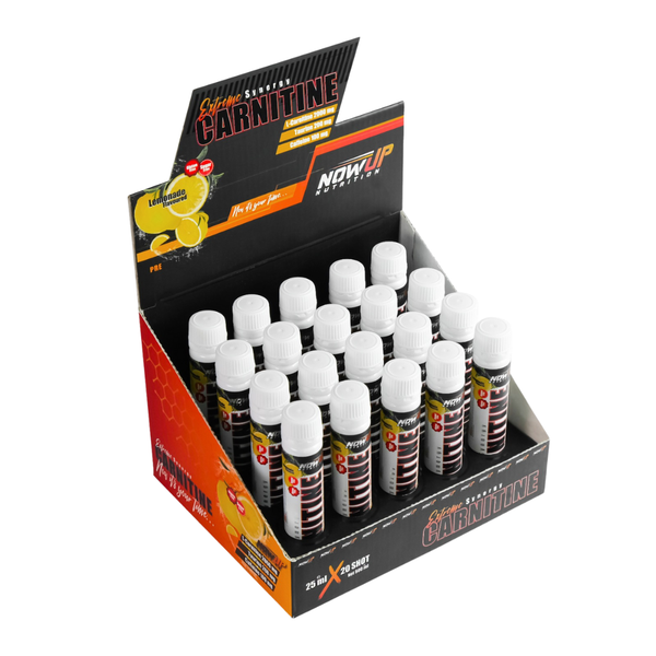 NOWUP NUTRİTİON Extreme Synergy Carnitine Shot Limon Aromalı 20x25ml