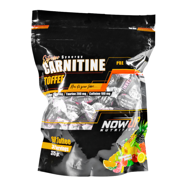 NOWUP NUTRİTİON Extreme Synergy Carnitine Toffee Mevsim Meyveleri Aromalı 60Adet