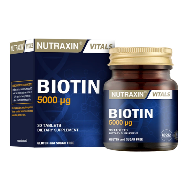 NUTRAXİN Biotin 5000 mcg 30 Tablet