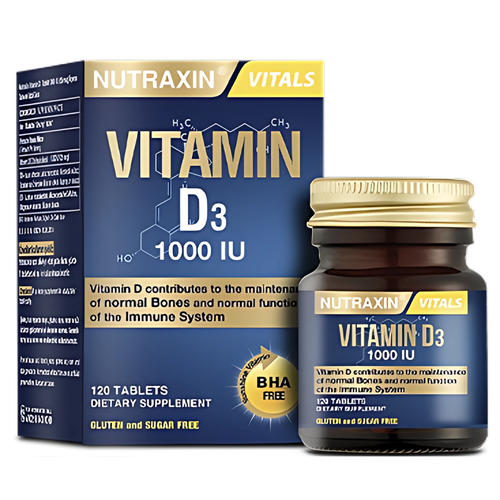 NUTRAXIN Vitamin D3 120 Tablet