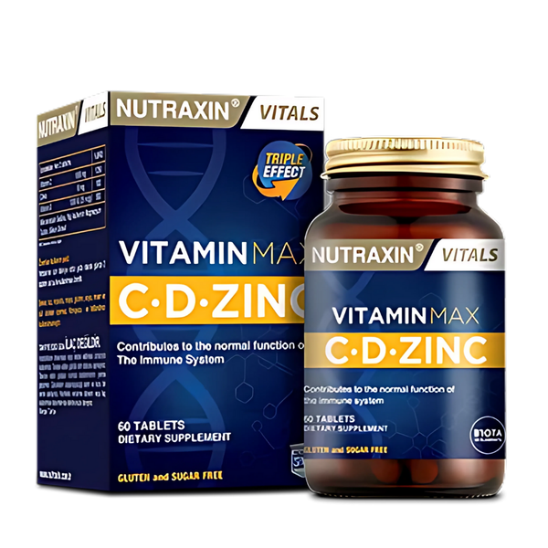 Nutraxin Vitamin Max C+D Çinko 60 Tablet