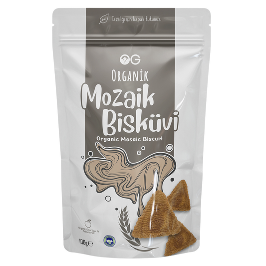 OG NATURAL Organik Mozaik Bisküvi 100g