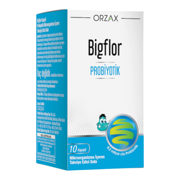 ORZAX Bigflor Probiyotik 10 Kapsül