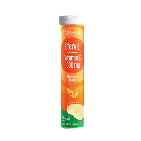 ORZAX Efervit Vitamin C 1000 mg 20 Efervesan Tablet
