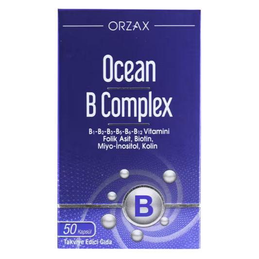 ORZAX Ocean B Complex Takviye Edici Gıda 50 Kapsül