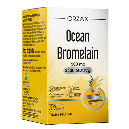 ORZAX Ocean Bromelain 30 Kapsül