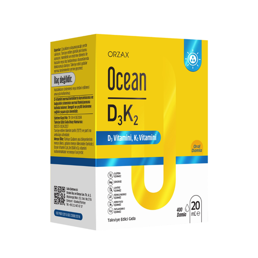 ORZAX Ocean D3K2 20 ml Damla / 400 doz