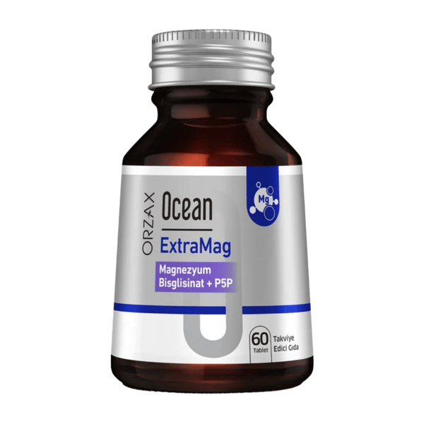 ORZAX Ocean Extramag Magnezyum Bisglisinat + P5P 60 Tablet