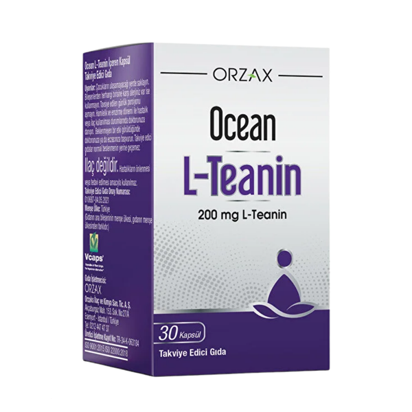 ORZAX Ocean L-Teanin Takviye Edici Gıda 30 Kapsül