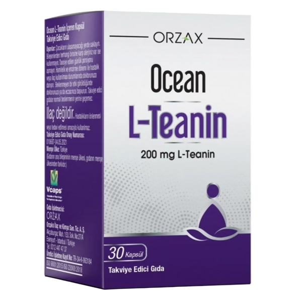 ORZAX Ocean L-Teanin Takviye Edici Gıda 30 Kapsül