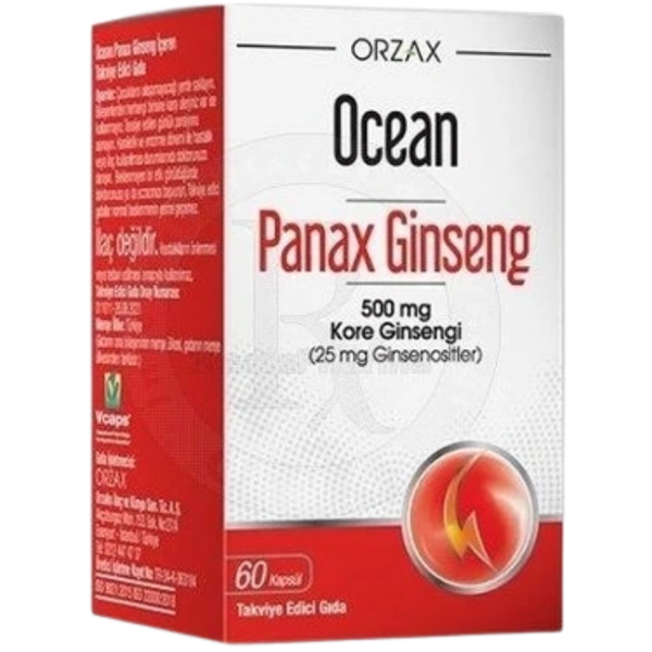 ORZAX Ocean Panax Ginseng 500 mg 60 Kapsül