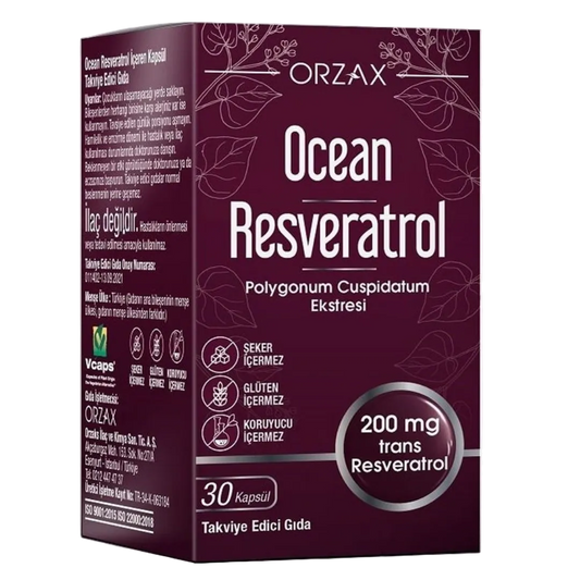 ORZAX Ocean Resveratrol Takviye Edici Gıda 30 Kapsül