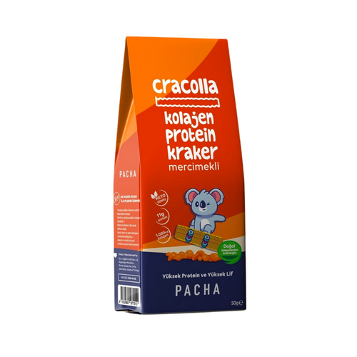 PACHA Doğal Kolajen ve Protein Kraker | Mercimekli 50g