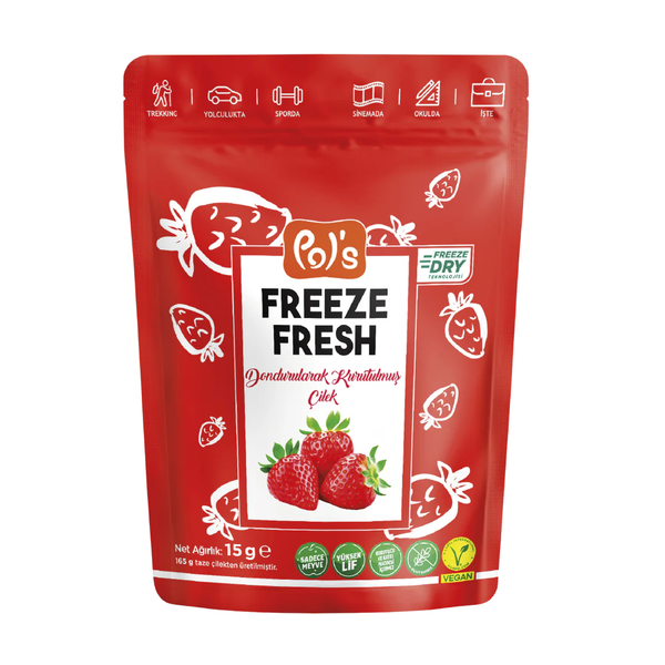 POL’S Freeze Fresh Dondurularak Kurutulmuş Çilek 15g