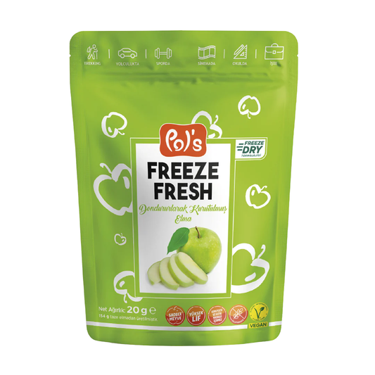 POL'S Freeze Fresh Dondurularak Kurutulmuş Elma 20g