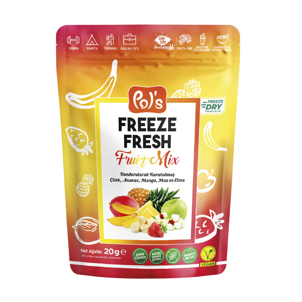 POL’S Freeze Fresh Dondurularak Kurutulmuş Fruit Mix 20g