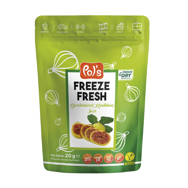 POL’S Freeze Fresh Dondurularak Kurutulmuş İncir 20g