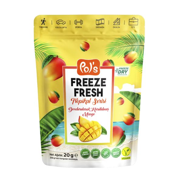 POL’S Freeze Fresh Dondurularak Kurutulmuş Mango 20g