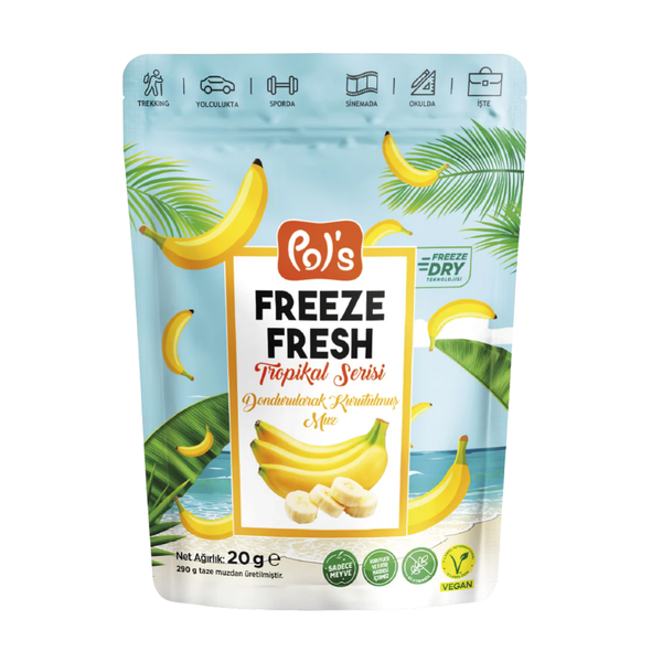 POL’S Freeze Fresh Dondurularak Kurutulmuş Muz 20g