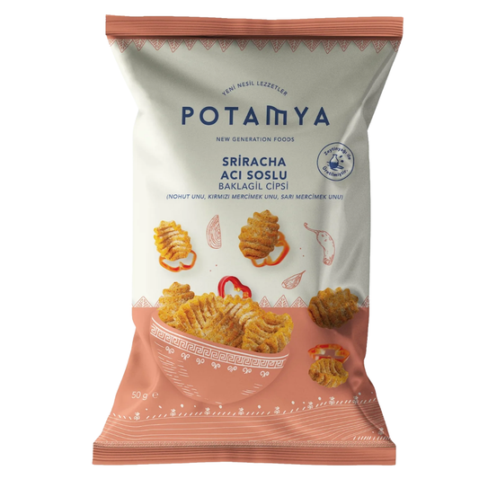 POTAMYA Sriracha Acı Soslu Baklagil Cipsi 50g