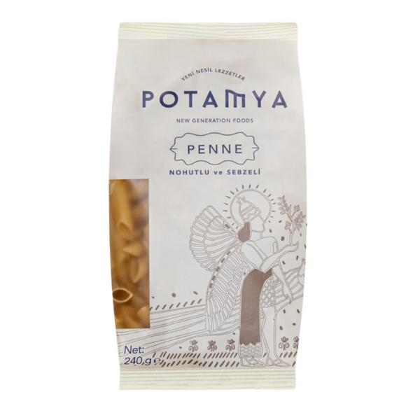 POTAMYA Sebzeli ve Nohutlu Penne Makarna 240g