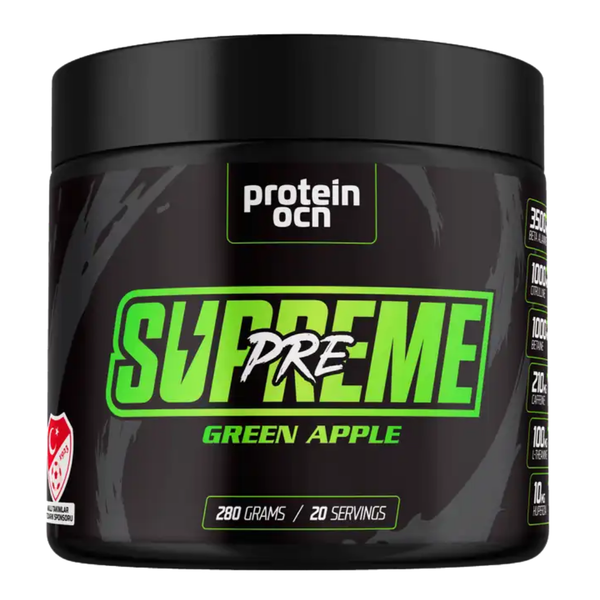 PROTEINOCEAN Pre-Workout Supreme Yeşil Elma 280g