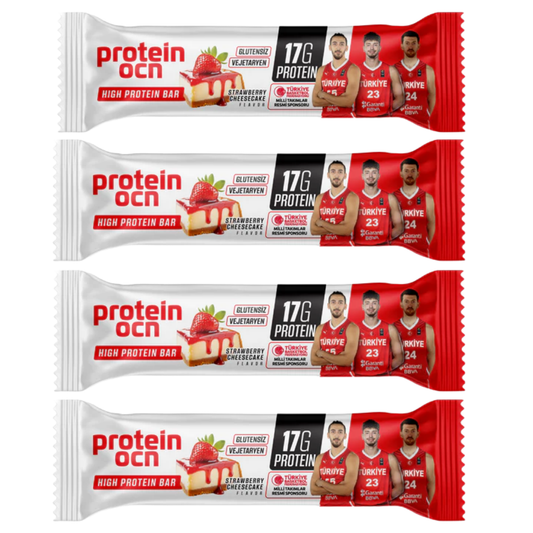 PROTEİNOCEAN Strawberry Protein Bar 50g x 4 Adet