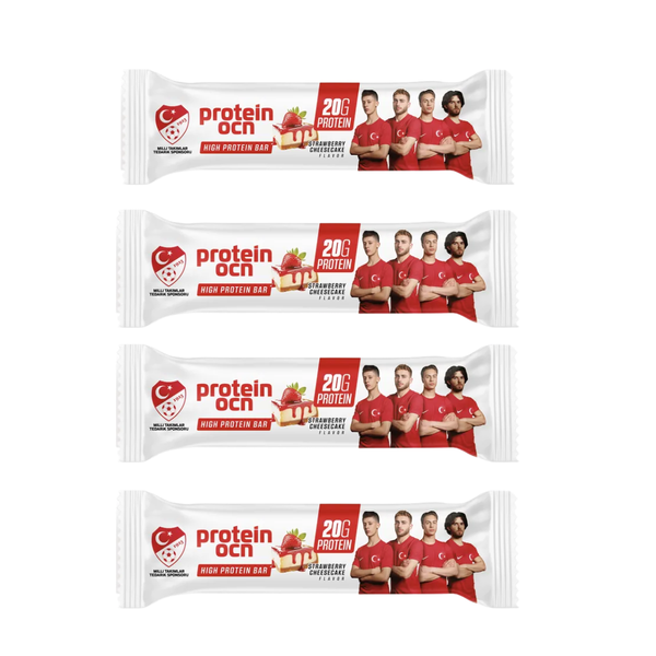 PROTEİNOCEAN Strawberry Protein Bar 50g x 4 Adet