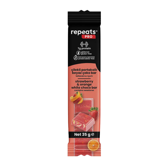 REPEATS Pro Çilekli Portakallı Çoko Bar 35g