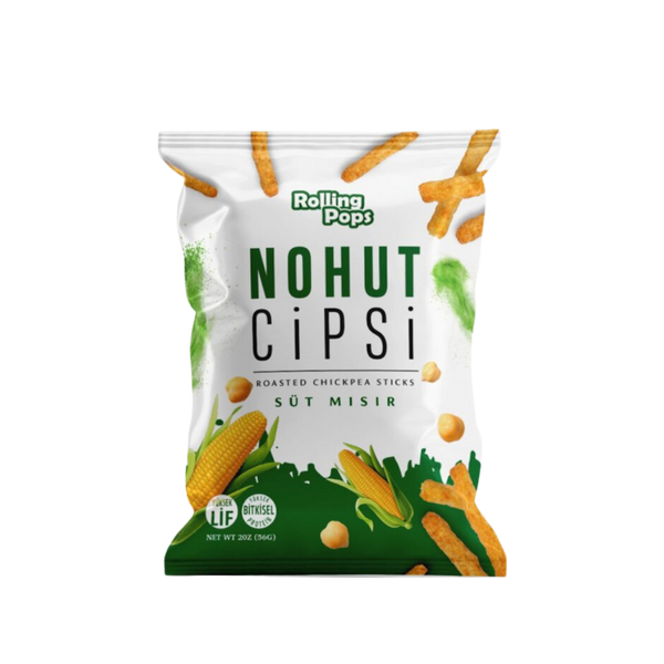 ROLLING POPS Süt Mısır Nohut Cipsi 56g