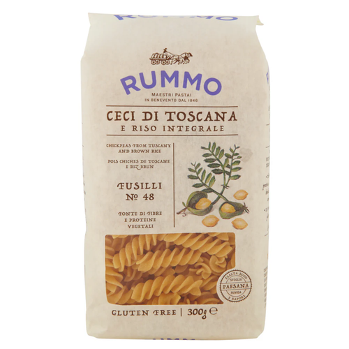 RUMMO Glutensiz Fusilli Nohutlu ve Kepekli Makarna 300g