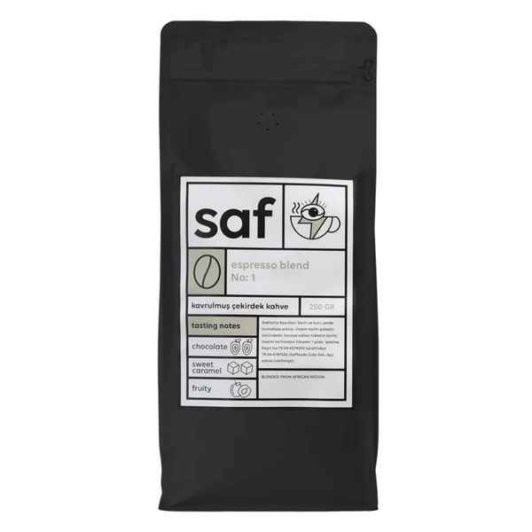 SAF Kavrulmuş Çekirdek Kahve Espresso Blend No:1 250g