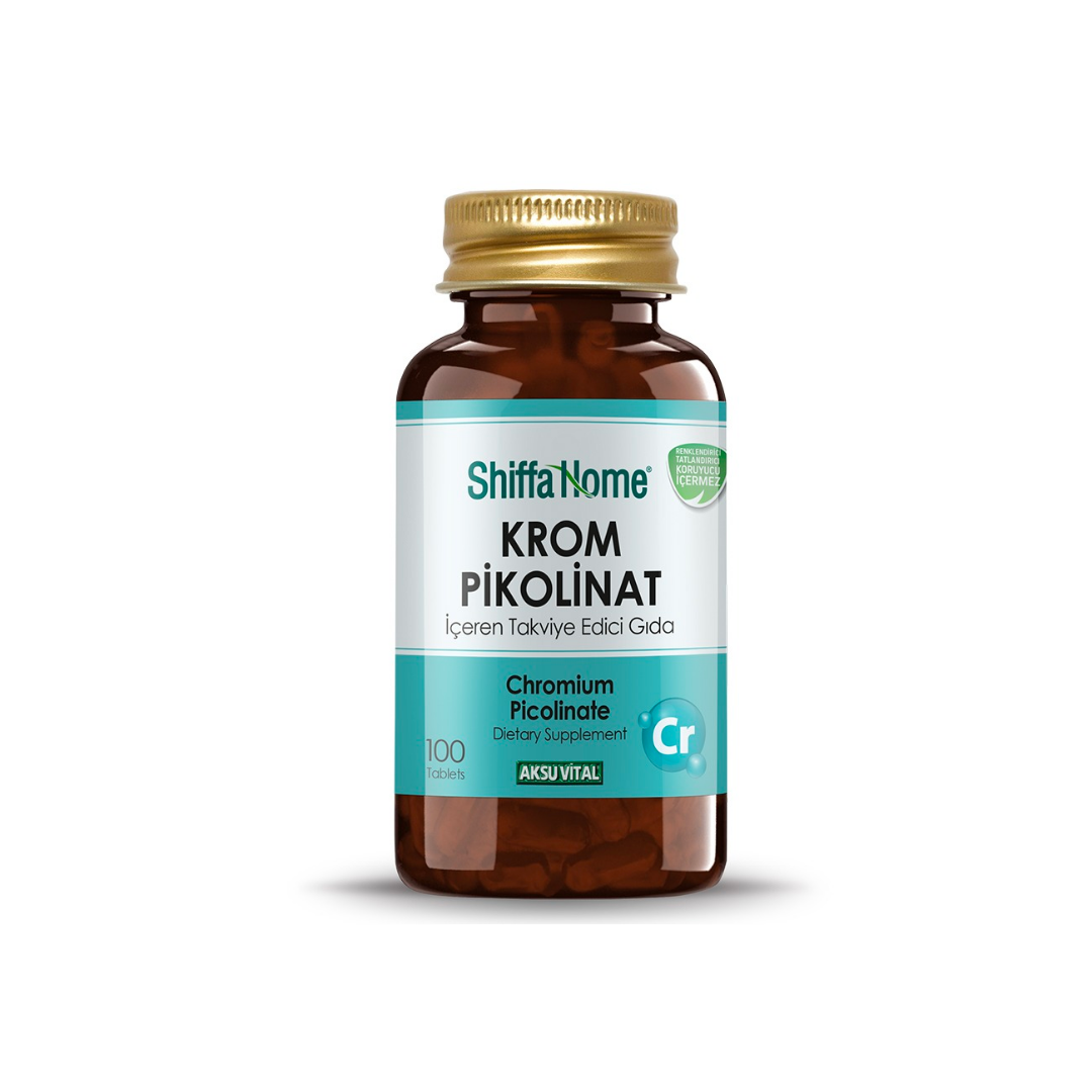 SHİFFA HOME Krom Pikolinat 100 Tablet – Özel Beslenme
