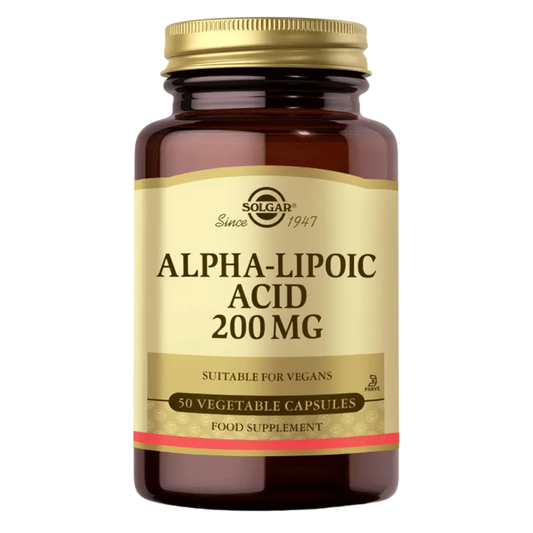 SOLGAR Alpha Lipoic Acid 200mg 50 Kapsül