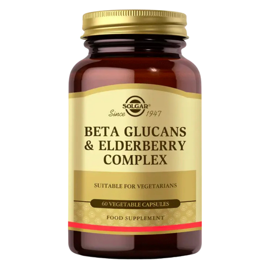 SOLGAR Beta Glucans & Elderberry Complex 60 Kapsül