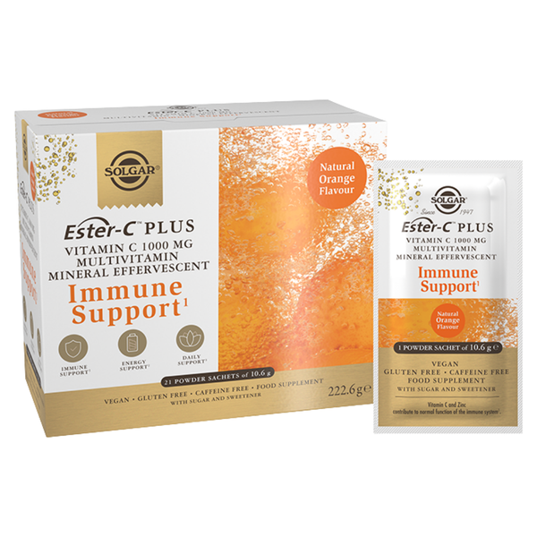 SOLGAR Ester-C™ Plus Vitamin C 1000 mg Multivitamin – Mineral Effervescent 21 Şase