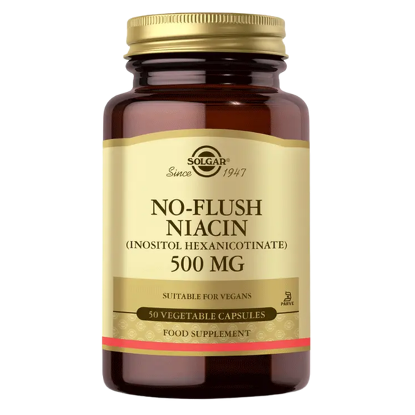 SOLGAR No Flush Niacin 500mg 50 Kapsül