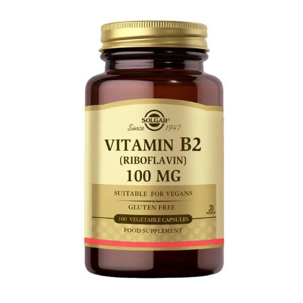 SOLGAR Vitamin B2 (Riboflavin) 100mg 100 Kapsül