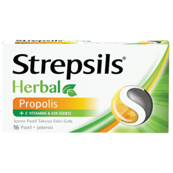 STREPSILS Herbal Propolis 16 Pastil
